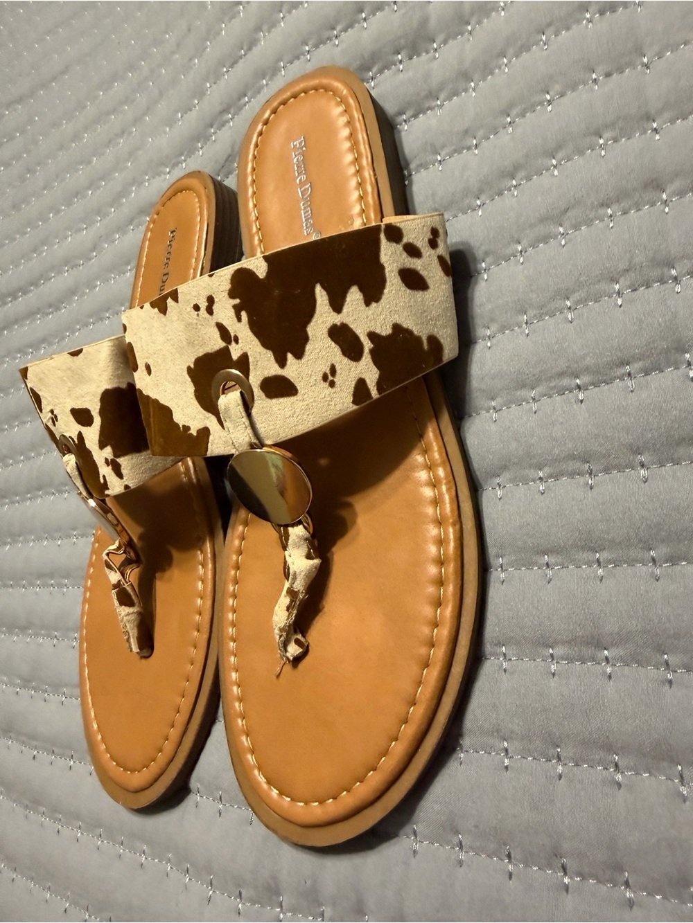 Pierre Dumas Brown Cowprint 8.5 - Picture 3 of 5